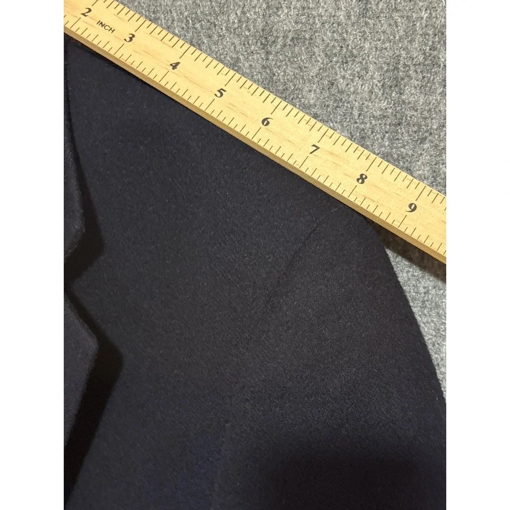 Chaps Ralph Lauren Navy Blue Camel Hair Blazer Sport Coat Made in USA Mens